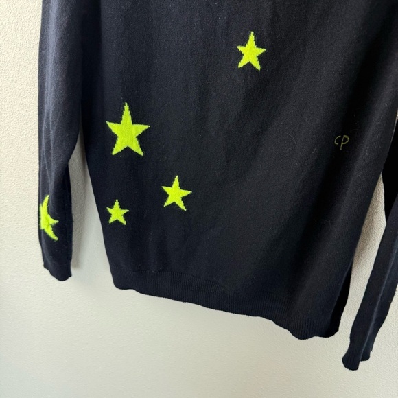 Chinti & Parker Star-Print Knitted Hoodie Jacket Black/Yellow Casual Women’s S - Picture 11 of 13
